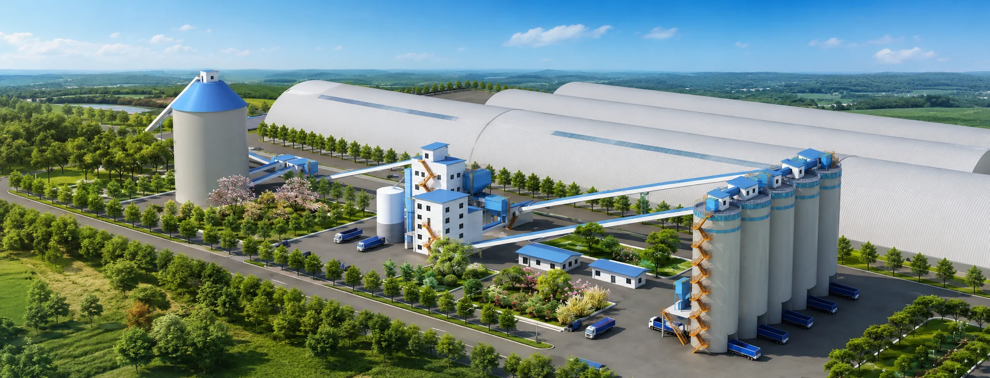 Aggregate crushing screening and shaping production line