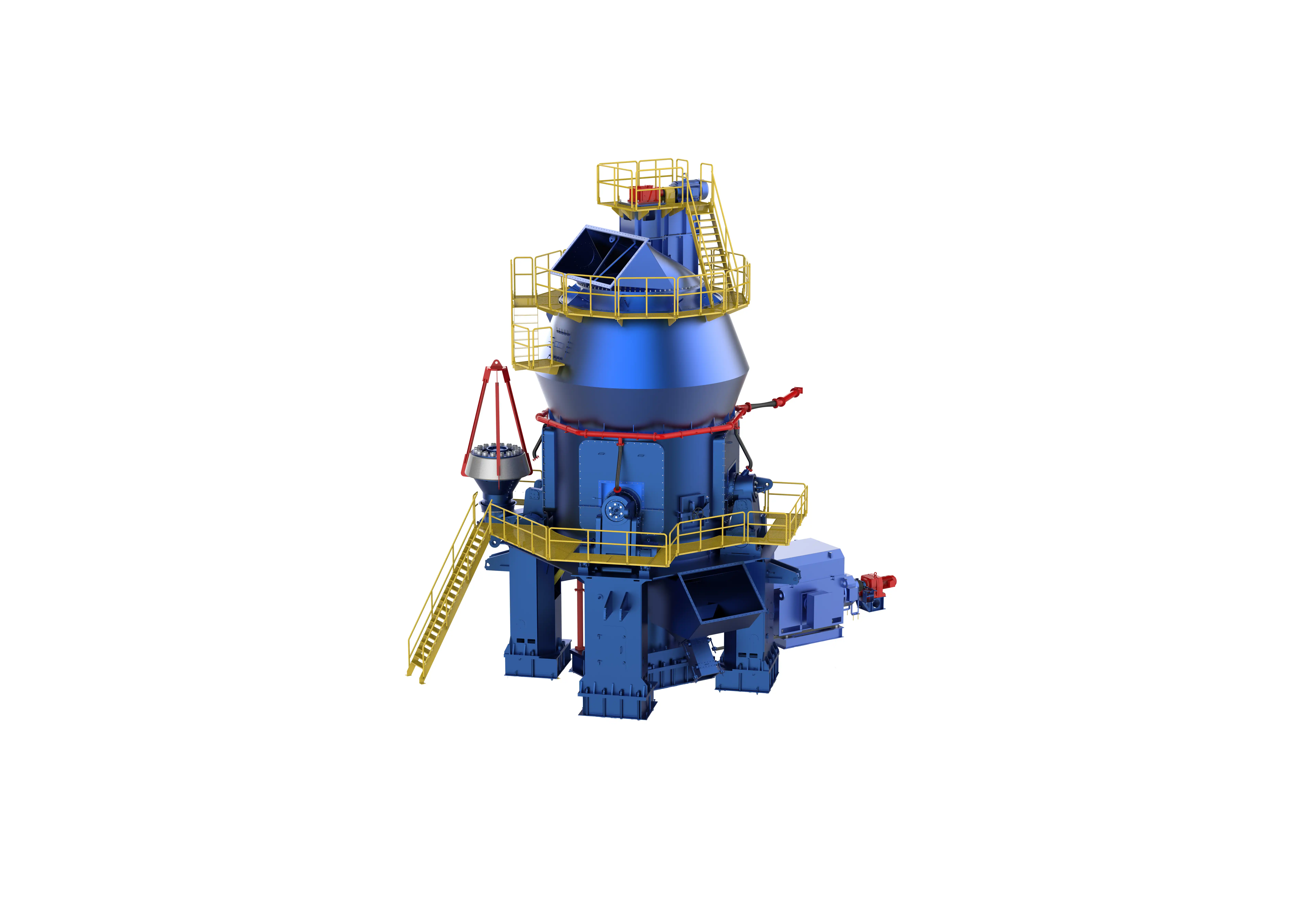 Vertical roller mill for raw meal, slag, cement or coal grinding